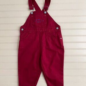 Vintage Esprit Red Overall Unisex Toddler Size 3 Years NWOT Rare Find